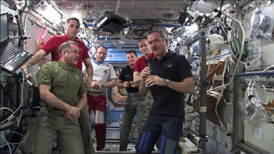 Het commando ISS overgedragen