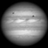 Io en Europa werpen hun schaduw op Jupiter