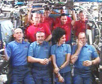 ISS en Shuttle bemanningsleden