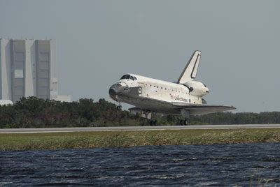 Spaceshuttle Discovery Landing