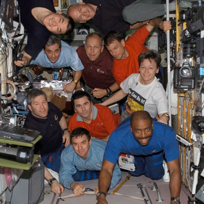 STS-122 & EXP. 16 bemanning