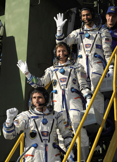 Lancering Soyuz met Expeditie 16