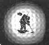 Golfbal op de maan