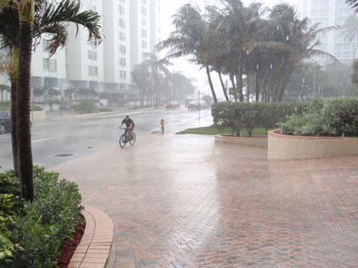 Regen in Miami