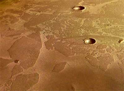 Oppervlakte van planeet Mars