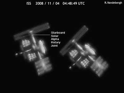 ISS op 4 november 2008 (R.Vandebergh)