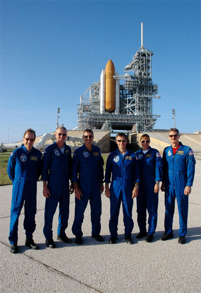 STS-115 crew on Launchpad