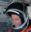 Astronaut MacLean in training