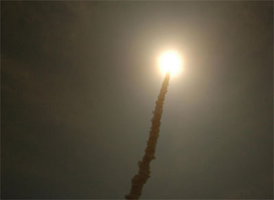 Lancering spaceshuttle Discovery