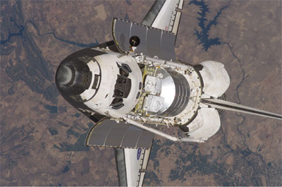 Spaceshuttle Discovery Backflip
