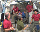 Luik tussen Endeavour en ISS open