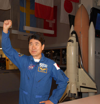 De Japanse astronaut Takao Doi